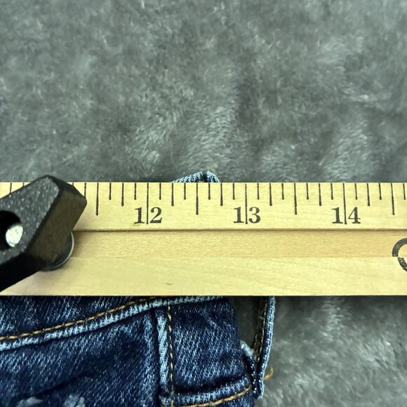 Levi's Premium 501 90's Shorts Womens Sz.25 Blue Button Fly Raw Hem High Rise - Picture 7 of 10